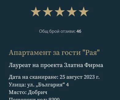 Dobrich Apartment | Апартамент "Рая"