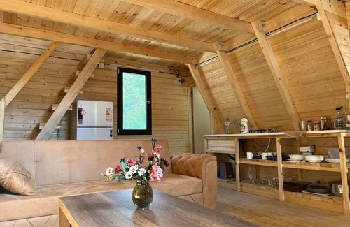Ambrolauri Cottage | რაჭაში, ეკოლოგიურად სუფთა ხის კოტეჯი, აუზით და კეთილმოწყობილი ეზოთი