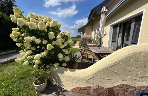 Ostseebad Baabe Villa | 04 Holiday apartment on Lake Selin with terrace - Ferienwohnungen am Selliner See