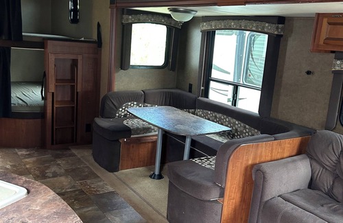 Centerville House | 1-bedroom RV in lovely Leona with a lake to fish and swim! Exotic animals!