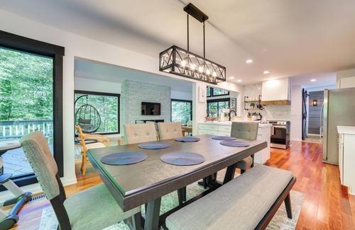 Birchwood Farms Cottage | 10 Mi to Nubs Nob: Modern Retreat w/Fire Pit