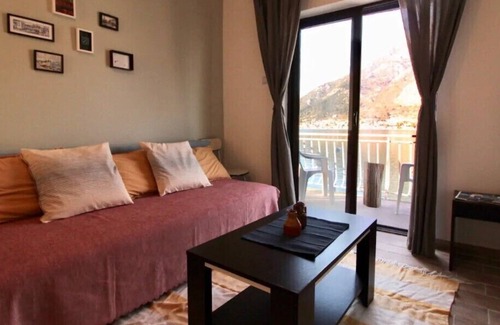 Kotor Municipality Apartment | 1bd beachfront Stoliv Apt w/ Bay & Perast views