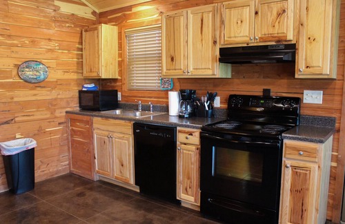 Swinging Bridge Village Cabin | 2 Bedroom Little Red Riverfront Cabin on Winkley Shoals
