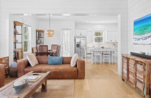 West Panama City Beach House | 2 Homes in Inlet Beach | Dock+Lake Access, Saltwater Pool, Close to the Beach