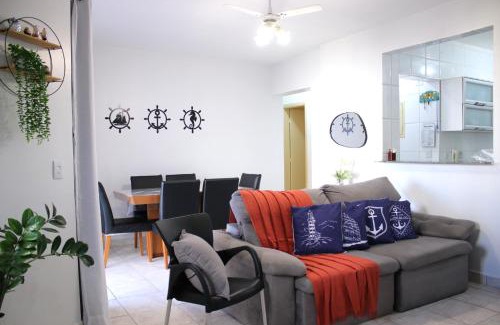 Guilhermina Apartment | 2 Quartos com Varanda sendo 1 Suíte, Cozinha completa, Vista Mar - Condomínio Frente Mar, Lazer completo com Piscina coberta e aquecida, Estacionamento, Portaria 24h - Apto indicado para Grupos, Famílias e Hóspedes a Trabalho, Praia da Guilhermina