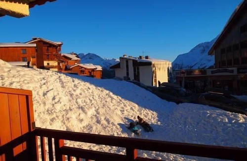 La Rosiere Apartment | 200m from ski slopes, 1st floor, terrace, tv, ski locker, 25m², La Rosière