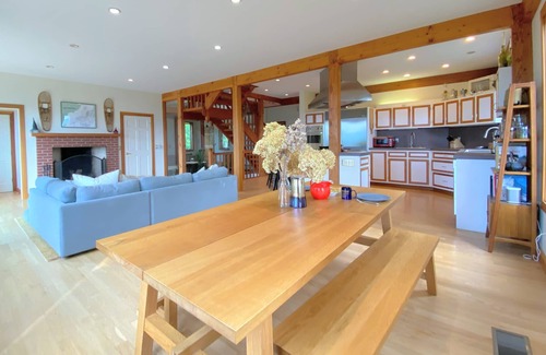 Bethlehem House | 212 Stunning home with breathtaking views, outdoor cedar sauna, great location! Skiing!