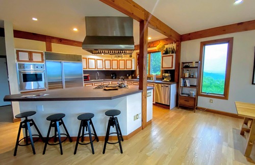 Bethlehem House | 212 Stunning home with breathtaking views, outdoor cedar sauna, great location! Skiing!