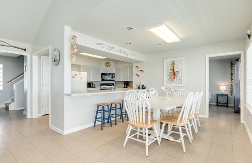 Indian Beach House | 2nd Row Gulf View Home w/2 Decks, Board Games, 3 Kings+Bunk all w/Deck Access