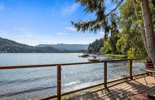 Olympia Cabin | 3 Level Lakefront Cabin | Decks, Dock, BBQ & Views