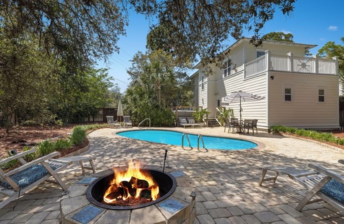 Seagrove Beach House | 30A Seagrove Chalet with Heated Private Pool, 3BR Sleeps 8, Near the Beach