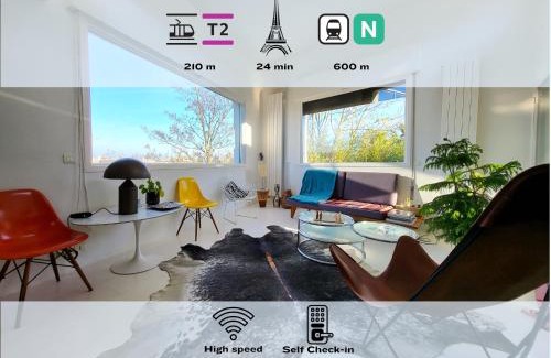 Meudon Apartment | 360 : Superbe maison, rooftop, vue Tour Eiffel, T2