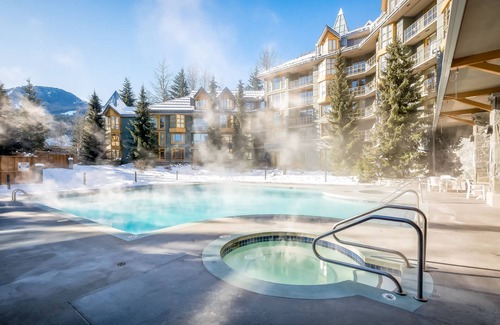 Village North Apartment | 3rd-floor studio with hot tubs, a pool, saunas, & fitness room