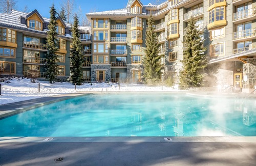 Village North Apartment | 3rd-floor studio with hot tubs, a pool, saunas, & fitness room
