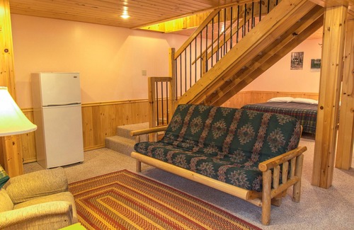 Cook Cabin | 4 bedroom 3 bath Log Cabin with Sand Beach, water toys, sauna, yoga, game room