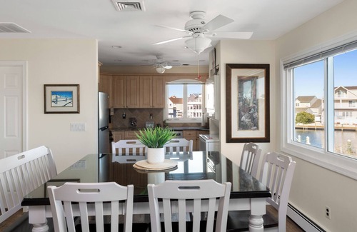 Seaside Heights Villa | 40'feet private Waterfront Upscale entire XL 2ndFL 2/3 bedroom 2.5 bath Jacuzzi