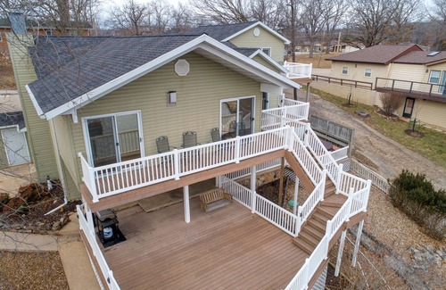 Osage Beach House | 4BR/3BA Lakefront Home with 2-Slip Dock, Yacht Slip, Private Ramp & Pet-Friendly
