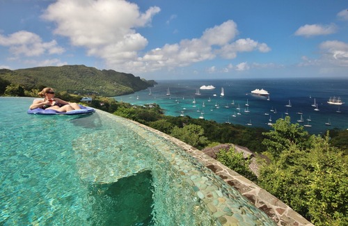 Friendship Bay Cottage | 5* HIBISCUS Cottage* Breathtaking VIEWS- Incredible INFINITY POOL-Amazing ISLAND