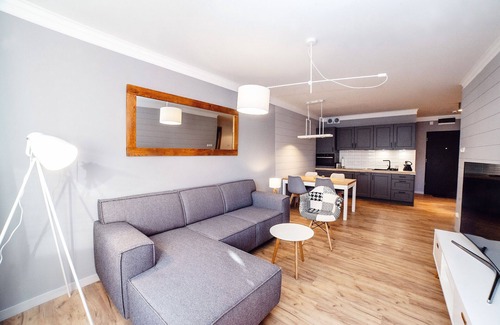Kolobrzeg Apartment | 50m2 - Deluxe. Swimming pools, saunas and fitness center, 250 m from the beach