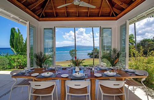 Tryall Villa | 5br Contemporary & Sophisticated Resort Oceanfront Villa Beach Pickleball Gym