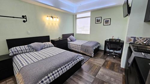 Cuautitlan Izcalli Apartment | A27 Premium Suite BLACK PLUS Cocina Terraza Companies Work Teams 1-3 PAX
