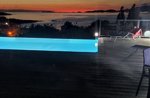 Portigliolo Villa | Air-conditioned villa - Infinity pool - Panoramic sea view - 200m from the beach