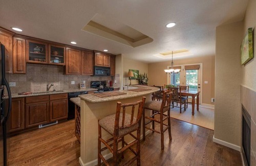 Driggs Villa | Alpine Meadows: Creekside, Aspen Views, Light & Spacious, Fireplace & 2-car garage