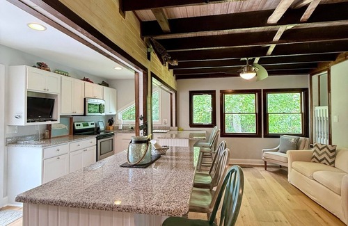 Lewes House | AMAZING Coastal Retreat along Love Creek w/private pool, hot tub and pool house
