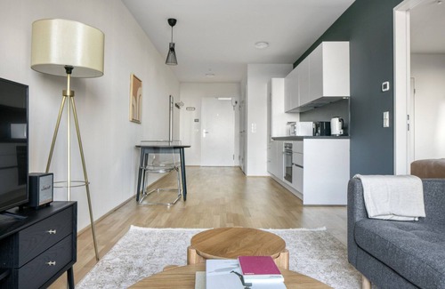 Favoriten Apartment | Amazing Favoriten 1BR w/Gym & Elevator, steps to Metro, by Blueground