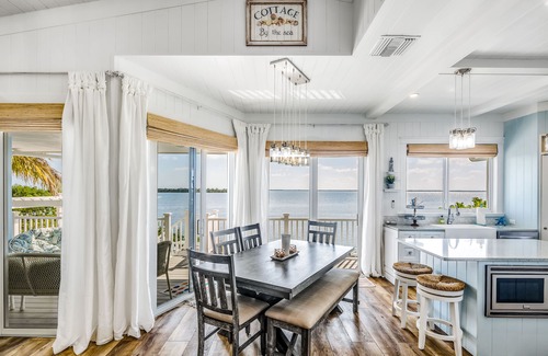 Cutthroat Harbor Estates House | Amazing waterfront home with private beach, dock, pool, WiFi & outdoor kitchen