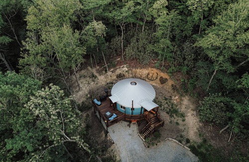 Brevard House | Amid the forest in the Land of the Waterfalls. Unique stay in Yurt on homestead