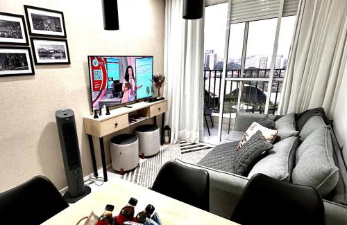 Barra Funda Apartment | Apartamento, Novo, Sacada, 2 Dorms, no Polo Cultural e Eventos da Cidade de São Paulo