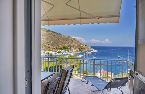 Leros Apartment | Apartment "Anna House" with Sea View, Garden & Wi-Fi