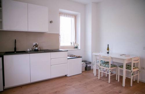 Sanzeno Apartment | Apartment 'Casa Maia - Ape' with Mountain View, Shared Terrace and Wi-Fi