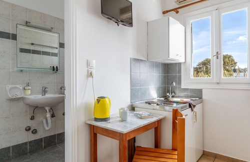 Paros Apartment | Apartment In A Hotel 'Livadia Studio A Paros' with Sea View, Wi-Fi and Air Conditioning