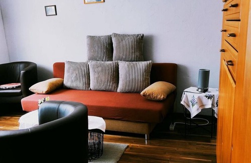 Oberwesel Apartment | Apartment Link - apartment with bathroom, bedroom, living room (sofa bed)