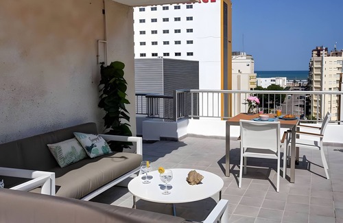 Grau i Platja Apartment | Apartment 'Terrazas Playa Gandia' with Sea View, Wi-Fi and Air Conditioning