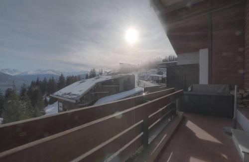 Anzere Apartment | Apartment with south balcony, 1 bedroom with 2 single beds, 1 bathroom/WC. Living room with eating p