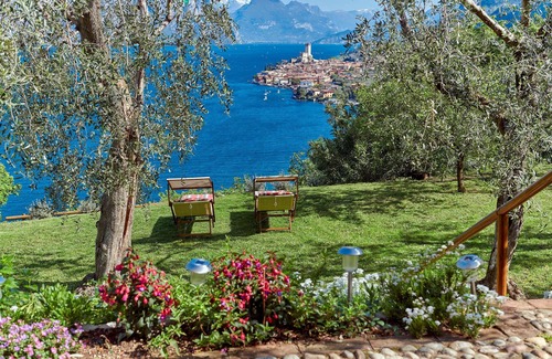 Malcesine Apartment | Apartment wonderful view of Lake Garda, Malcesine, terrace, garden