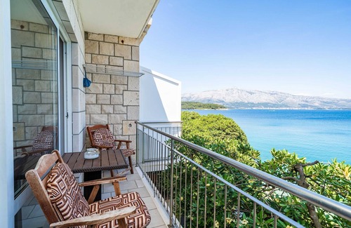 Lumbarda Apartment | Apartments Nikolina (LU) - Studio with Sea View (3 Adults)