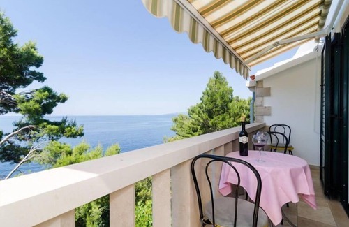 Orebic Apartment | Apartments Plavac Mali- Two Bedroom Apartment with Balcony and Sea View