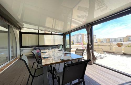 Sete Apartment | Appartement moderne, 2 pièces cabine, terrasse et véranda, proche plage, parking privé - FR-1-338-133