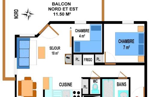 Val Cenis Apartment | Appartement spacieux pour 6 au pied des pistes avec PARKING et WIFI - FR-1-508-27