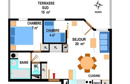 Val Cenis Apartment | Appartement spacieux pour 6 personnes avec terrasse au pied des pistes, parking et WIFI inclus - FR-1-508-2