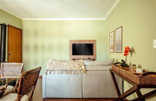 Capivari Apartment | Apt Centrinho de Capivari | lareira + pet friendly