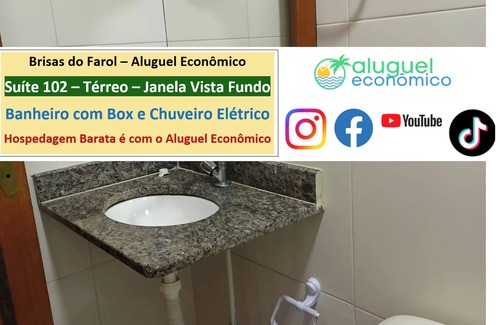 Prainha Apartment | Arraial do Cabo - Suite 102 - Brisas do Farol - Economic Rent