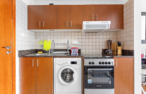 Dubai Apartment | Art Deco Studio with a Pool, Gym, Children's Playground