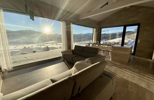 Les Angles Ski Chalet | Artik Chalet vue à 180 ° et Piscine
