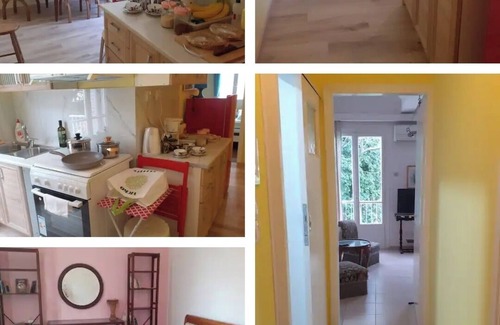 Zavlani Apartment | Artistic 3-bedroom apartment with AC-Wifi in lovely Patra, family & pet friendly