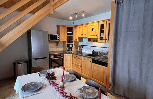 Albiez-le-Vieux Apartment | At the foot of the ski slopes and shops, and lake (summer) ❤️